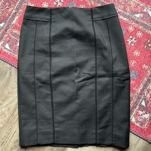 WHBM Perfect Form Black Pencil Skirt Size 6